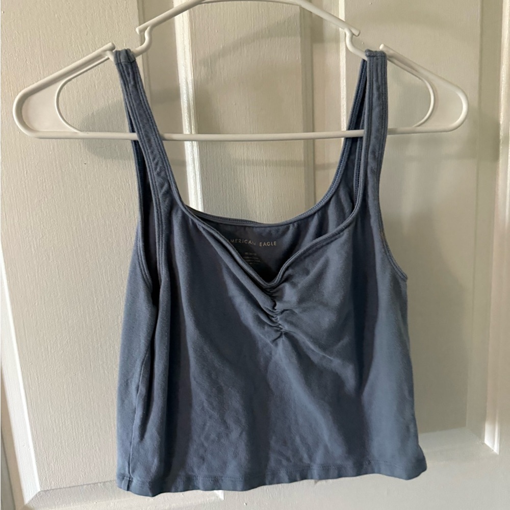 American Eagle Outfitters Slate Blue Tank Top